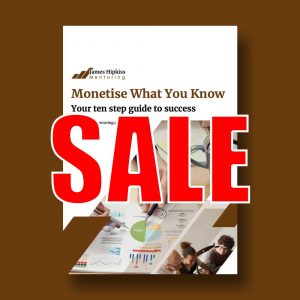 Monetise what you know sale